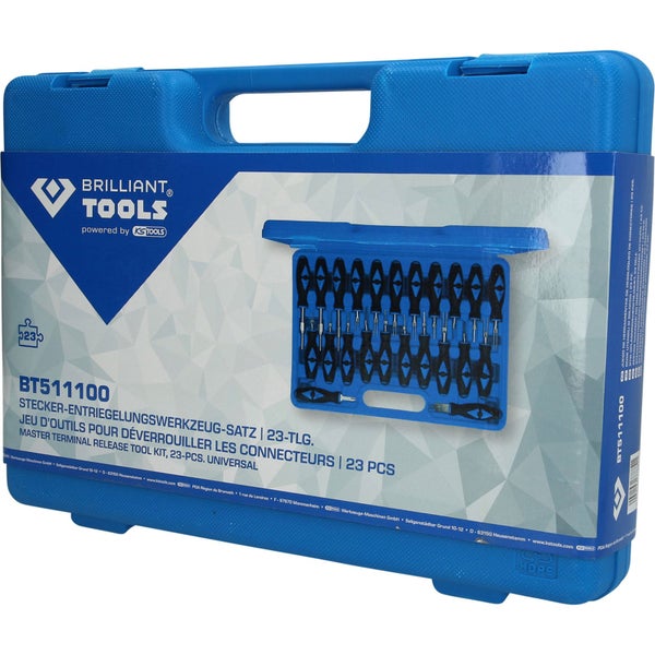 Brilliant Tools Werkzeugsatz im blauen Kunststoffkoffer