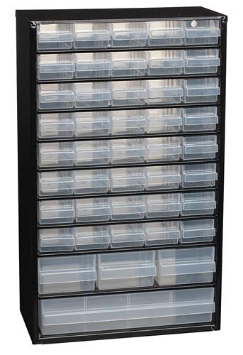 raaco Kleinteilemagazin B 306 x T 150 x H 510 mm Stahlblech 44 Schubladen - 132114 CABINET C 44