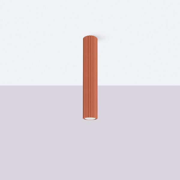 Deckenleuchte mit gerippter Oberfläche