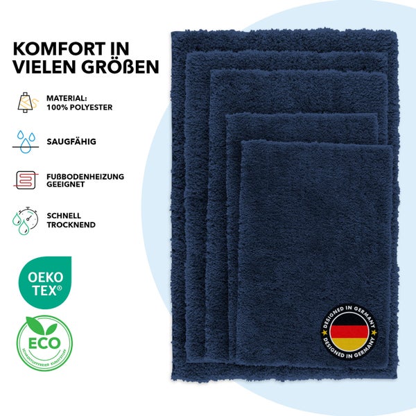 Verschiedene Badteppiche aus Polyester in verschiedenen Größen