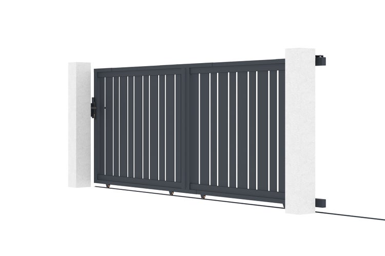 Schiebetor aus aluminium 4m VEYMONT 400C140