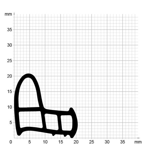 DIWARO. | Stahlzargendichtung SZ232 | grau | 5 Meter