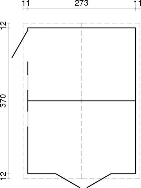 Alpholz Gerätehaus Dan 10,0 m² Gerätehaus aus Holz, Geräteschrank mit 16 mm Wandstärke, Gartenhaus mit Montagematerial, Naturbelassen