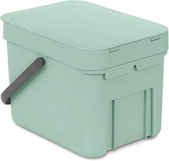 Brabantia Abfallsammler Mit Stay Open Deckel 6 Liter HxBxT 18 x 20 x 24,5 cm Kunststoff Jade