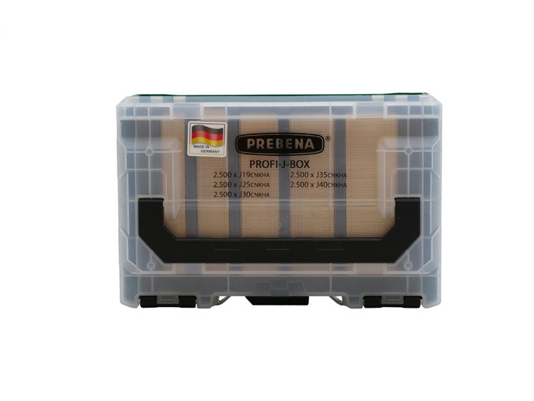 PROFI-J-BOX - 12.500 Stauchkopfnägel (Brads) Type J in der metaBOX