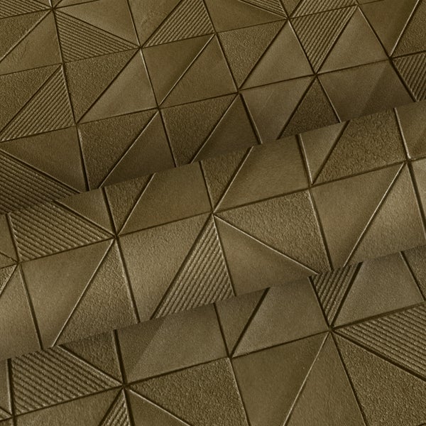 Detailansicht einer Tapete mit geometrischem Dreiecksmuster