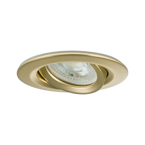 Einbauleuchte Nova Plus IP65 rund 93mm 30° GU5,3 / GU10 max. 35W 230/12V dimmbar Gold matt