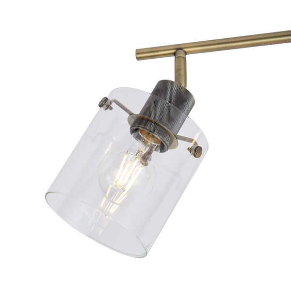 Deckenleuchte mit Glaslampenschirm und Leuchtmittel