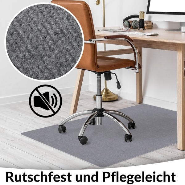 Bodenschutzmatte NEMESIS selbsthaftend für Hartboden Creme Größe: 90x120cm
