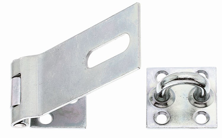 Überfalle mit Öse aus verzinktem Stahl zur Sicherung von Türen und Toren