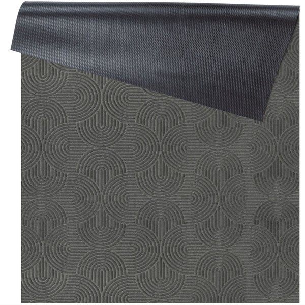 Teppich mit grafischem Muster und rutschfester Rückseite