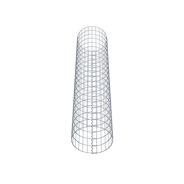 Gabionensäule Durchmesser 42 cm, MW 5 x 10 cm rund - Höhe: 1,90 m