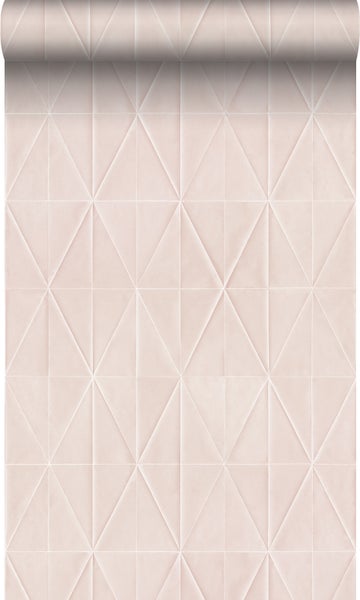 Origin Wallcoverings Öko-Strukturtapete Origami-Muster Hellrosa - 0,53 x 10,05 m - 347856