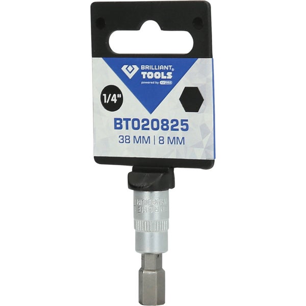 BRILLIANT TOOLS 1/4 Innensechskant Bit-Stecknuss 8 mm - BT020825