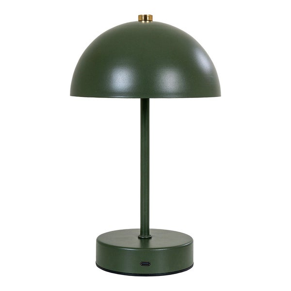 Holt Tischlampe LED wiederaufladbar grün. 15 X 15 X 25 cm