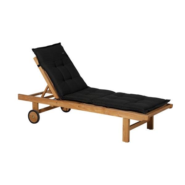 Liegenauflage Rib schwarz - ca. 200x65 cm