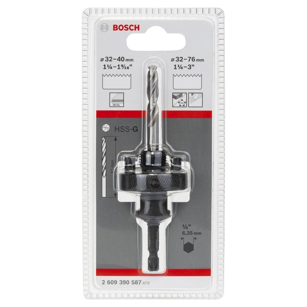 Bosch Sechskantadapter, 5/8 - 18 UNF, 32 - 76 mm - 2609390587