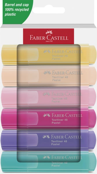 Faber-Castell Textmarker TL 46 Pastell 6er Set