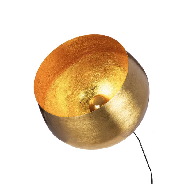 Bodenleuchte GILDE Lampe Höhe 47 cm goldfarben Metall