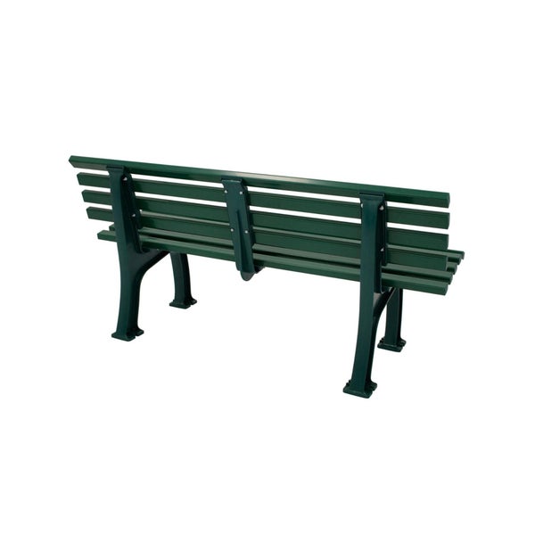 PROREGAL Gartenbank Antigua 3 Sitzer Grün HxBxT 74 x 150 x 54 cm Witterungskunststoff & UV Beständiger Kunststoff Parkbank Sitzbank