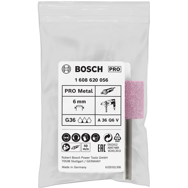 Bosch Pro Schleifstift für Metall, 6 mm, in Verpackung