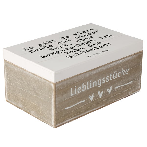 Mr. & Mrs. Panda 19 x 12 cm Holzkiste Es gibt so viele... - Weiß