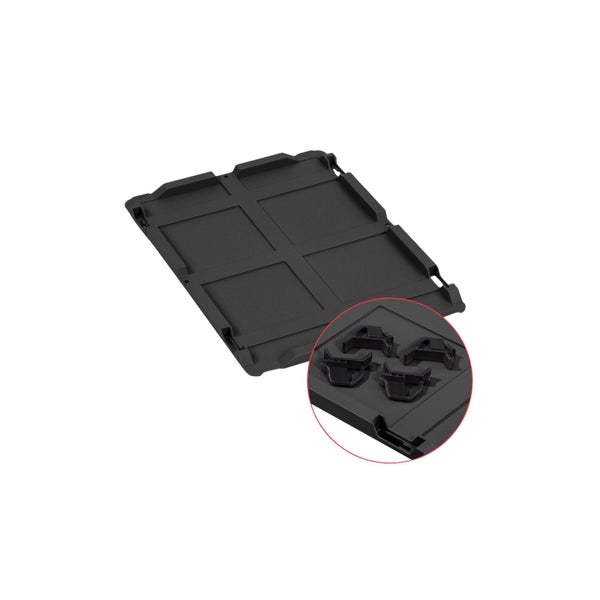 PROREGAL SuperSparSet 10x Eurobox NextGen Color mit Auflagedeckel und Schiebeschnappverschlüsse, HxBxT 17x30x40cm, 16 Liter, Schwarz, Griffe schwarz offen, Eurobehälter, Transportbox, Transportbehälter, Stapelbehälter