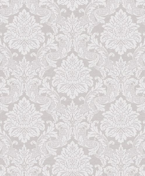 Masureel Tapete Barockmuster Weiß - 53 cm x 10.05 m - 632114