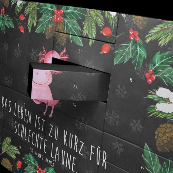 Mr. & Mrs. Panda Befüllbarer Adventskalender Axolotl Glücklich - Schwarz