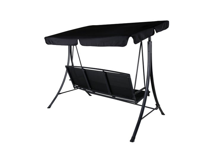 Madras hängendes Gartensofa 3 Pers. schwarz. 203 X 122 X 160 cm