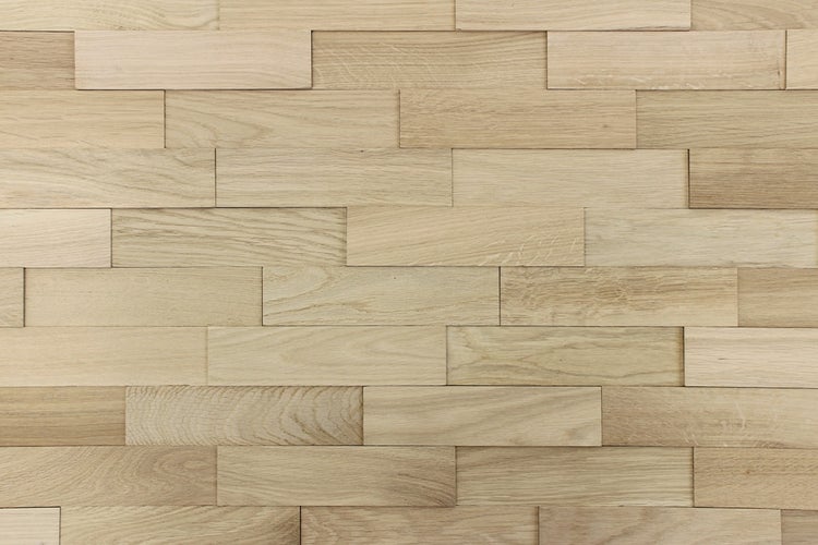 wodewa Wandverkleidung Holz 3D Optik Eiche Natur, natur 1m² Wandpaneele Moderne Wanddekoration Holzverkleidung Holzwand Wohnzimmer Küche Schlafzimmer