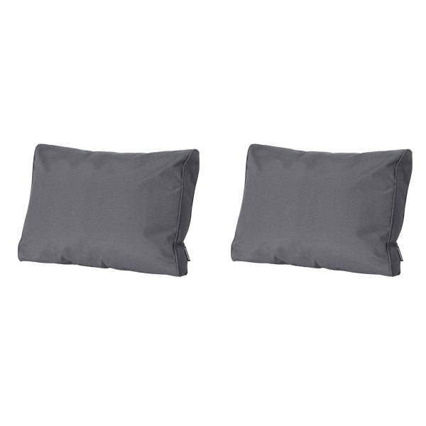 Lounge Rückenkissen Panama grau - ca. 40x60 cm - 2er-Set