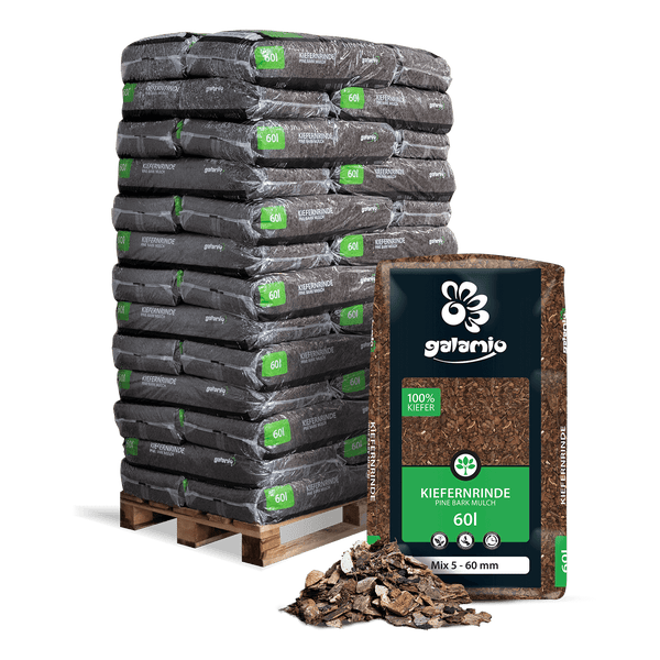 Galamio Rindenmulch Kiefer Mix 60l x 39 Sack 2340l Palette