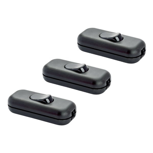 Drei Zugschalter für Lampen