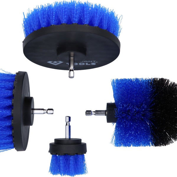 BRILLIANT TOOLS Bürstenaufsatz-Satz für Bohrmaschinen 4tlg. - BT103110