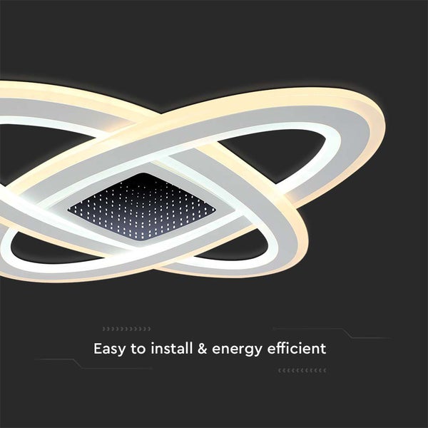 Moderne Deckenleuchte mit LED und geometrischem Design