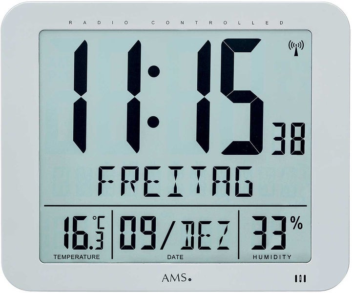 AMS Wanduhr 5884 | Funkuhren | Digitale Uhren