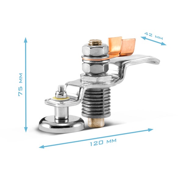 STAHLWERK Magnetische Masseklemme und Erdungsklemme EC-600 ST belastbar bis 600A