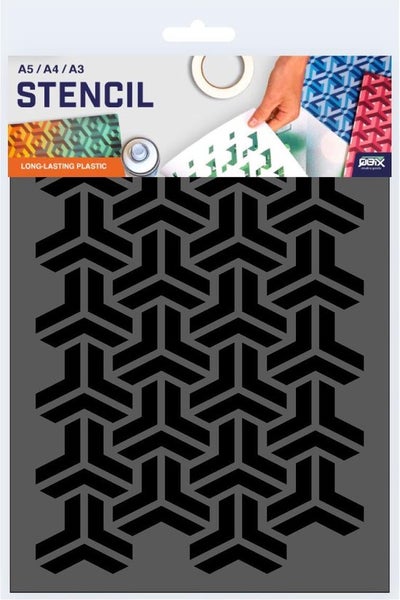 QBIX Escher Schnittvorlage - A3 Größe - Kunststoff - Schablone