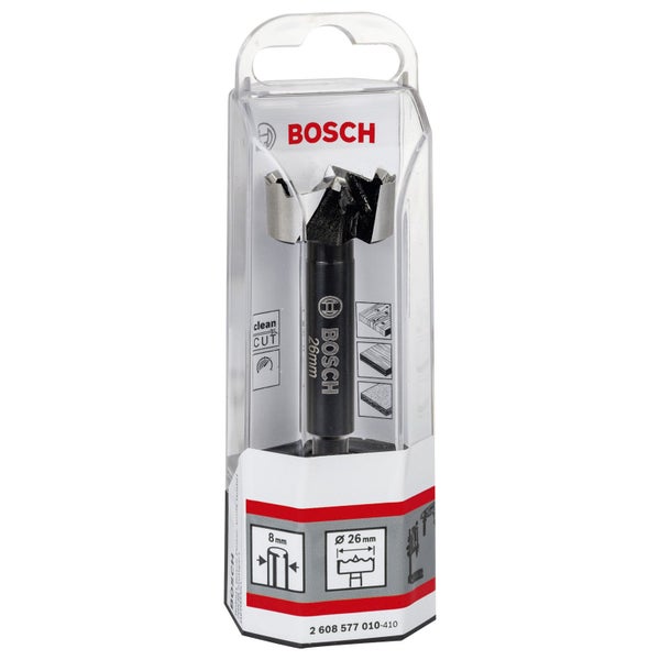 Bosch Forstnerbohrer mit 26 Millimeter Durchmesser in Verpackung