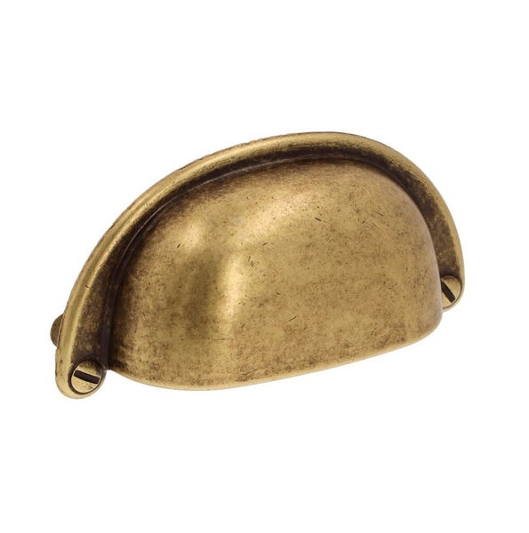 Muschelgriff Antik Messing 64mm (5 Stück)