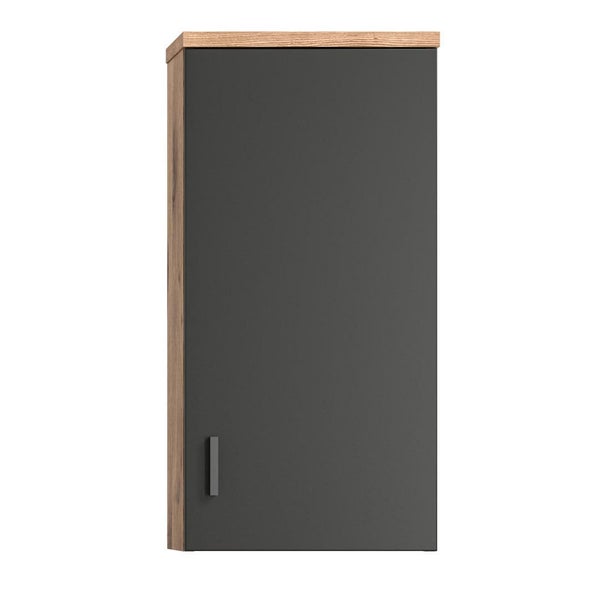 Xonox.home Hängeschrank Grado BxHxT 37 x 75 cm x 25 cm Frontfarbe grau / Korpus nox oak