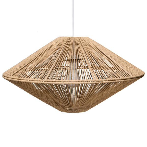 Hängelampe aus Seilgeflecht