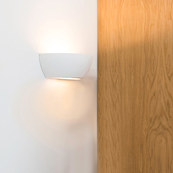 Moderne Wandleuchte Weiß mit Lichteffekt - Hiske