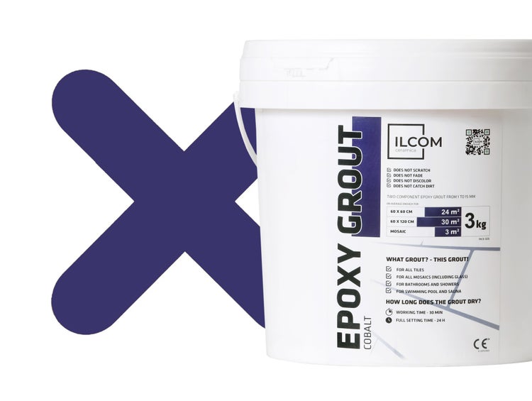 Epoxidharzmörtel zum Füllen von Fugen  - Kobaltblau -  3Kg