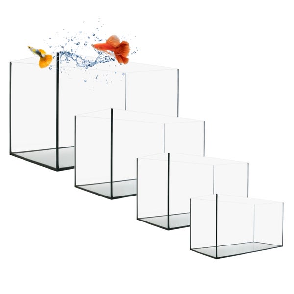 Aquarium Becken Rechteckig Glas Aquariumbecken Salzwasseraquarium Glasbecken Glasaquarium 112 L Aufzuchtbecken 80x35x40 cm 80