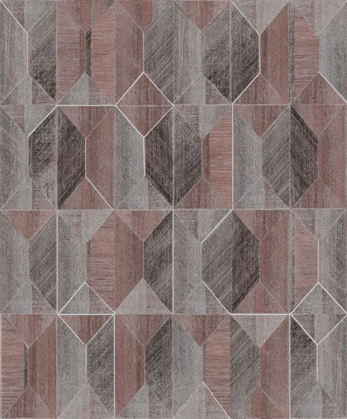Masureel Tapete Fliesenmuster Rot - 53 cm x 10.05 m - 630720