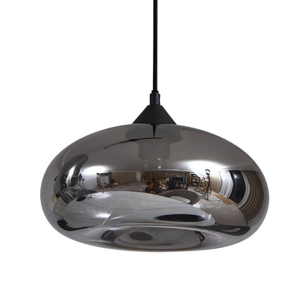 Lindby Pendelleuchte Arloris (Retro, Vintage Antik) in Alu aus Glas (3 flammig E27) - Hängelampe Esstischlampe Hängeleuchte Wohnzimmerleuchte
