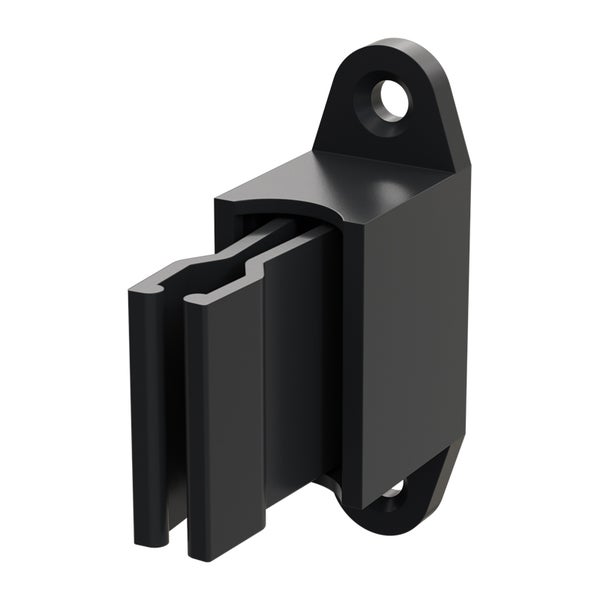 Geiger Kurbelhalter | verstellbar in 6 Stufen (33-53 mm) | für 12-17 mm Kurbeln | Kunststoff | schwarz