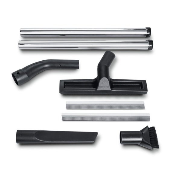 Staubsaugerzubehör mit Düsen, Bürsten und Rohren